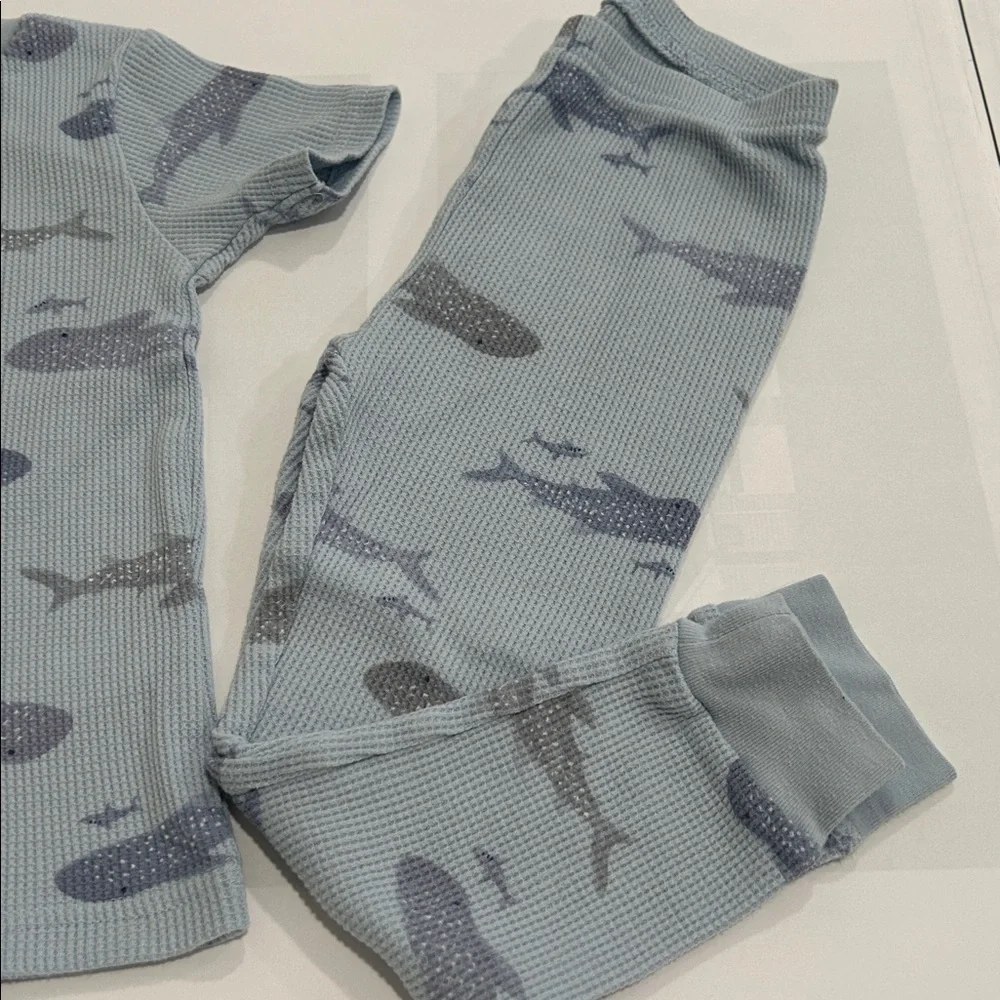 Carter's Gray Whale Print Pajama Set